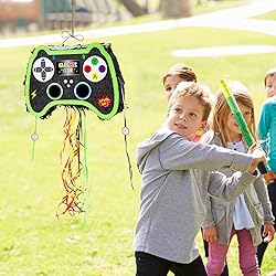 WERNNSAI Foldable Video Game Piñata - Pull String