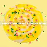Petyuioyu Cloud Slime Kit 5 Pack Peach Rainbow Lemon Coffee Slime Charms view 7