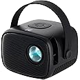 KODAK FLIK X2 Mini Pico Projector | Portable 100” Projector with Remote Control, Speakers & Carry Handle Plays Movies, TV & Games | Compatible with HDMI, USB, AV, MicroSD, Smartphone, Firestick, Black