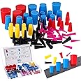 Briwooody 80 Pcs Rubber Plugs 8-Sizes Silicone Tapered Plug Kit 1/15" to 2/3" High Temp Stoppers for Coating, Hole, Painting Protection Silicone Stopper