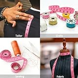 Wintape Soft Body Measuring Tape 150 cm Pink Retractable Double Sided 2 Pieces view 5