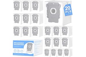 XREY 20 Pack Vacuum Bags for iRobot Roomba i7 i7+ i8 i8+ i3 i3+ i4 i4+ i6 i6+ j7 j7+ s9 s9+, s9plus, I & S & J Series Clean Base Automatic Dirt Disposal Bags