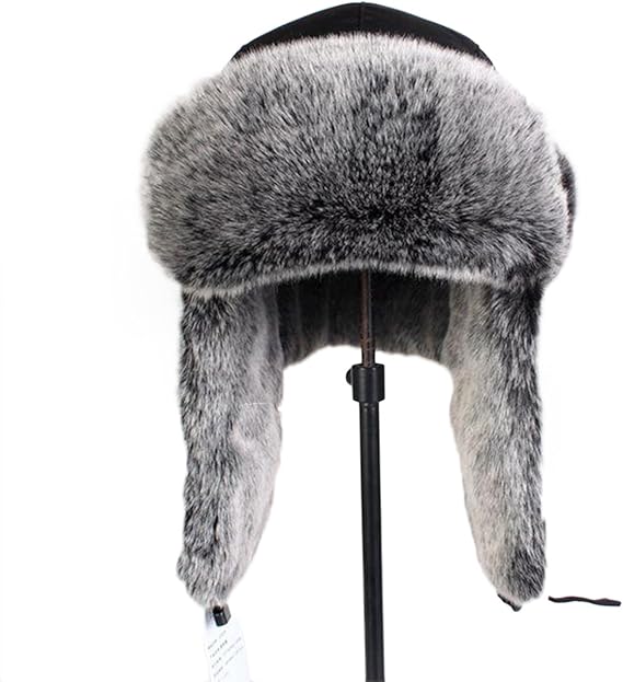 Amazon Co Jp ビビショー ロシア帽 フライトキャップ メンズ パイロットキャップ フェイクファー 耳あて付き 厚手 防寒 大きいサイズ 帽子 あったか おしゃれ 服 ファッション小物
