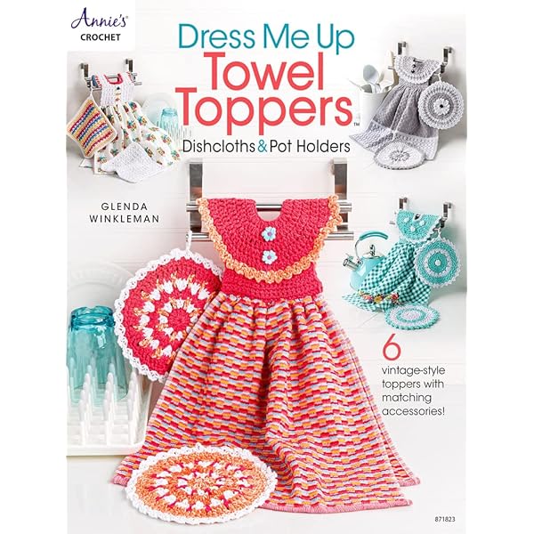 crochet dishcloth dresses Leisure Arts Dishcloth Dresses With Apron Knit ePattern