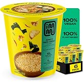 immi Spicy Red Miso Ramen Cup Noodles - 18g Plant-Based Protein, 8g Net Carbs, Keto Friendly, High Protein, High Fiber, Ready to Eat, 6 Pack