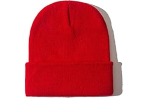 Rosoz Beanie for Men Women Cuffed Knit Hat Winter Beanies Skull Cap Unisex