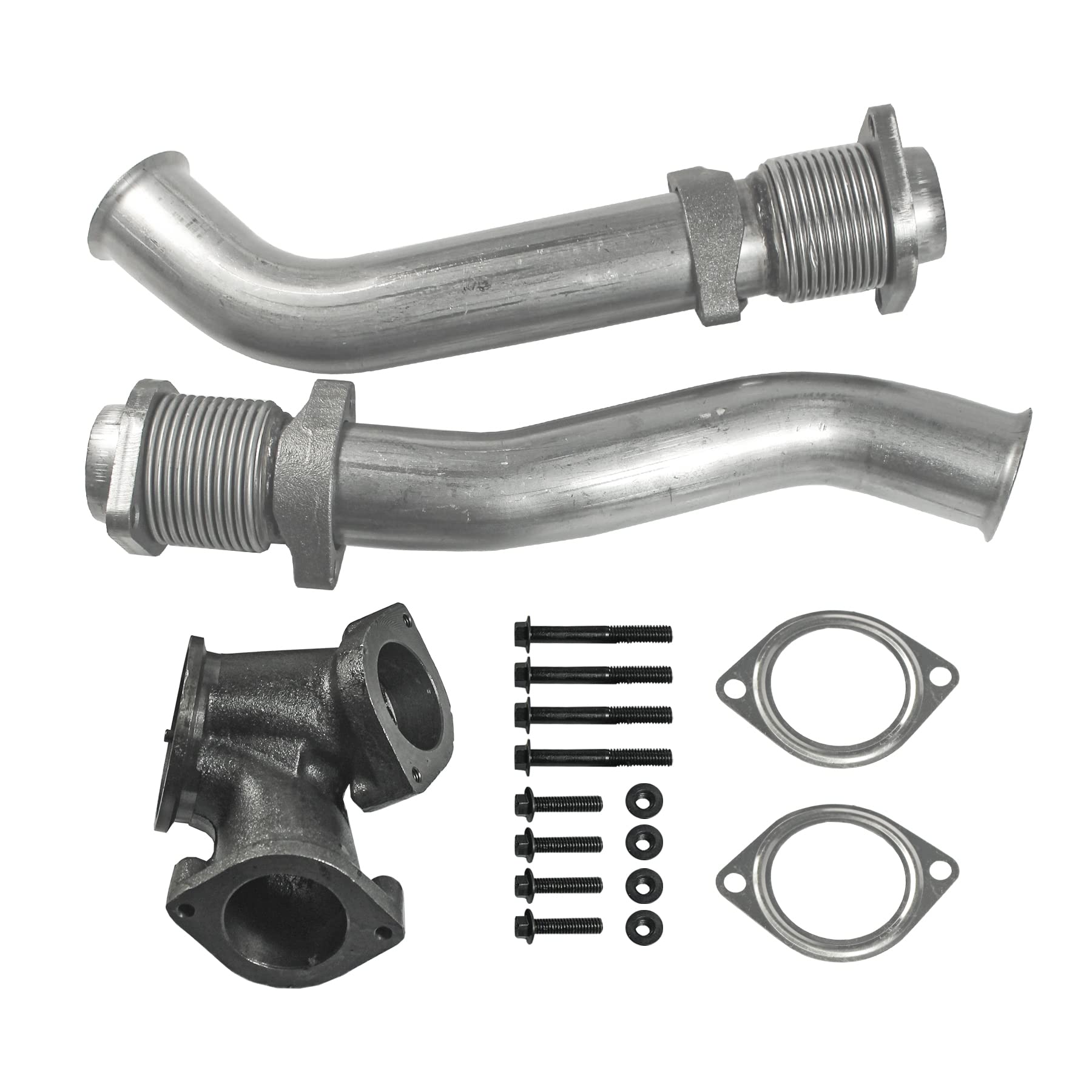 Photo 1 of JDMSPEED New Turbo Diesel With Hardware Bellowed Up Pipe Kit Replacement For Ford F250 F350 F450 F550 Super Duty 7.3L 1999-2003 Replace F4TZ6K854F F4TZ6K854C F81Z6K854EA 679-005