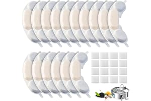 OUPUSES 16 Pack Dog Water Replacement Filters Compatible with Smartoo 7L / 236oz / 1.8Gal Stainless Steel Dog Water Fountain, Pet Dog Fountain Filter Replacement,16 Filters + 16 Sponge