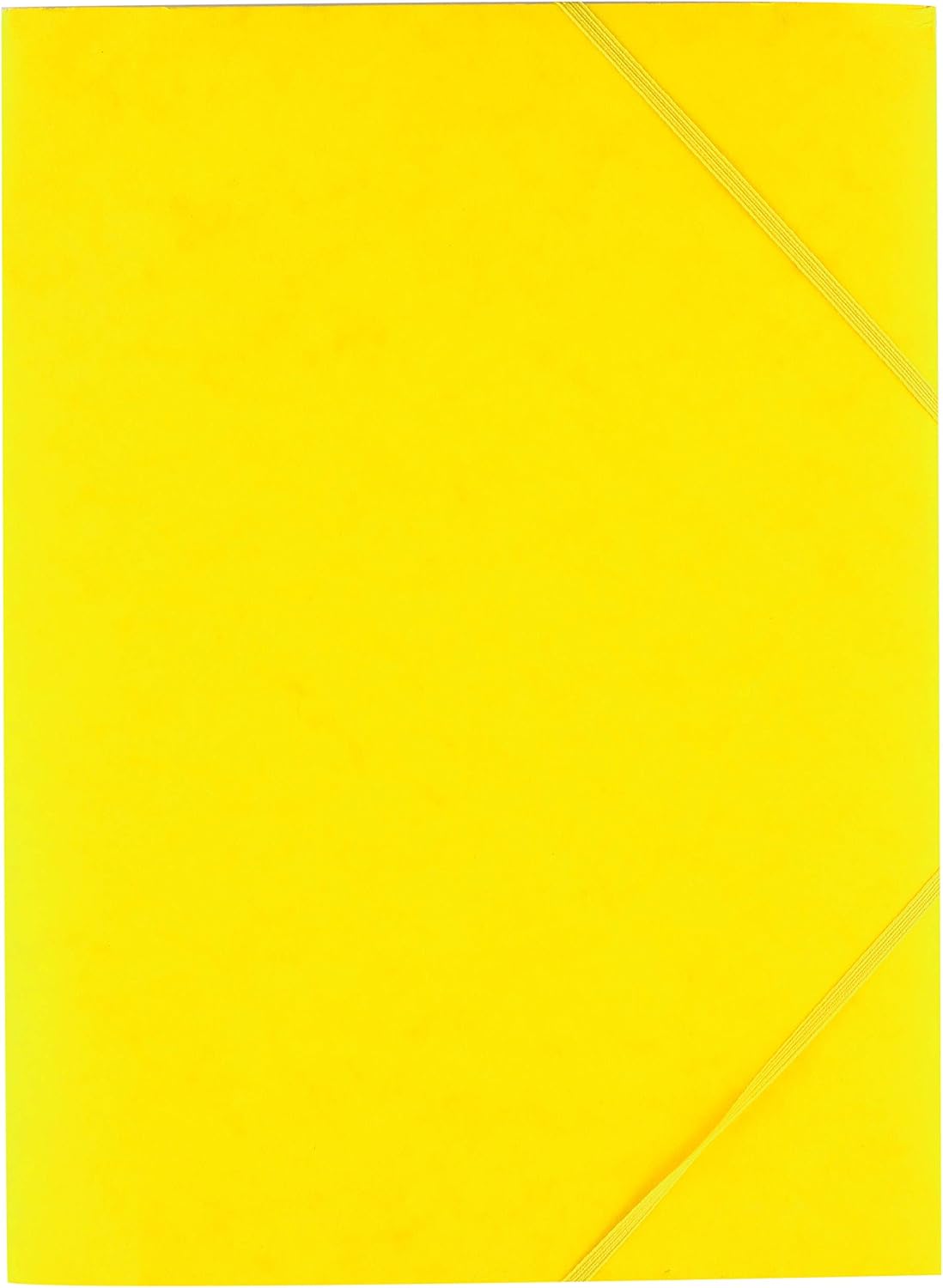Interdruk - Elasticated File Folder A4 - Colorspan 3-Flap Folder - Pressboard - Yellow, 01 Yellow