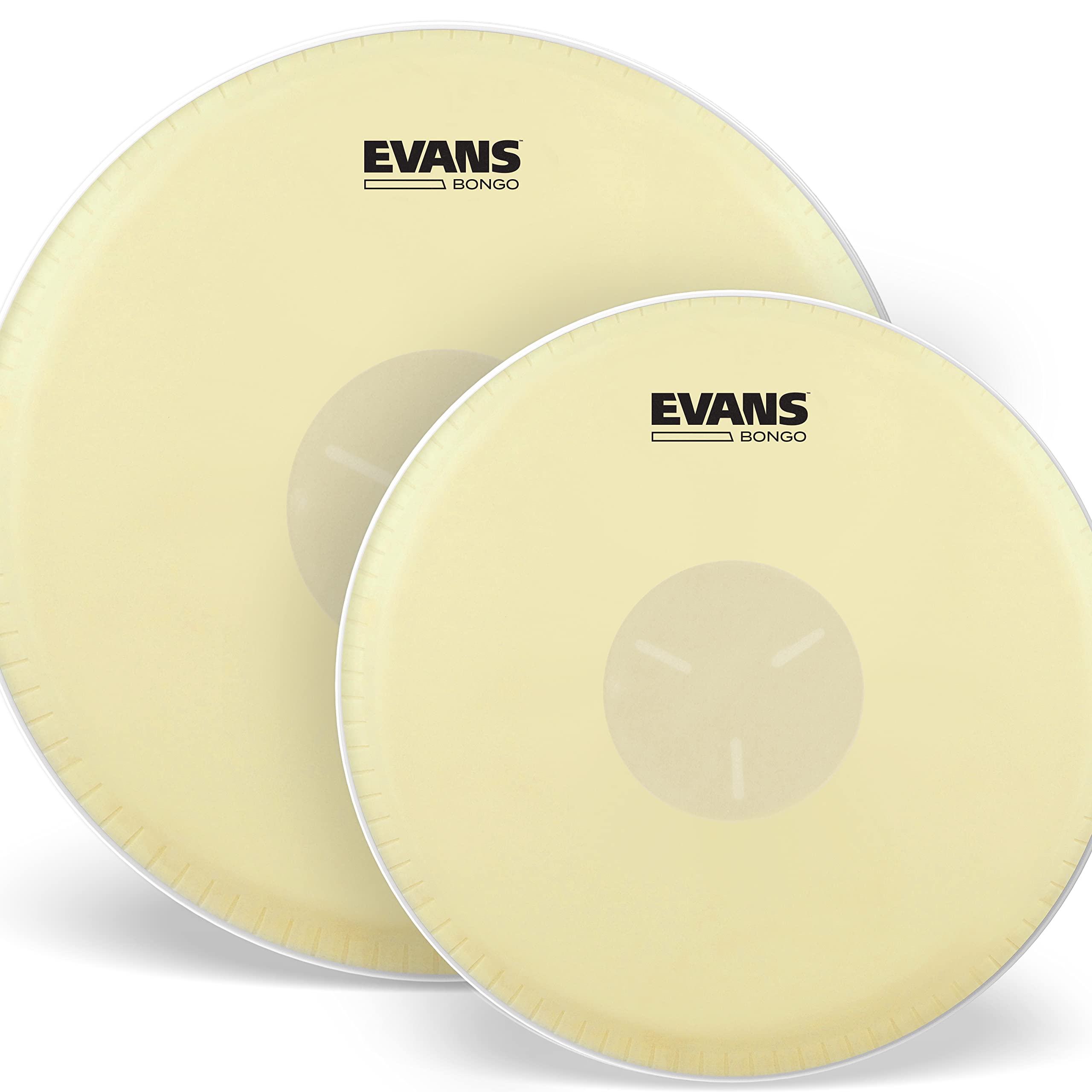 Evans EB0709 Tri-Center 7.25 and 9.62 inch Bongo Drum Head Pack