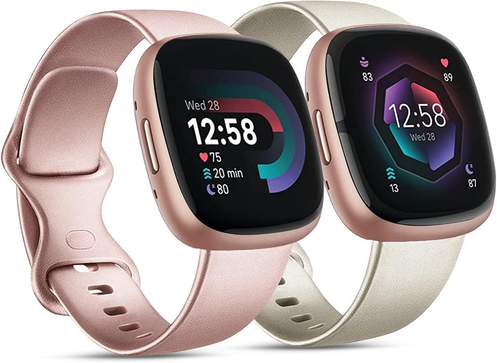 AK Straps for Fitbit Sense 2 Versa 4 Versa 3 Silicone Sport Band