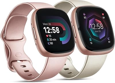 AK Straps for Fitbit Sense 2 Versa 4 Versa 3 Silicone Sport Band