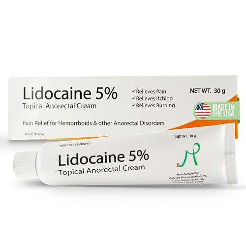 Mohnark Maximum Strength Lidocaine Hemorrhoid Treatment Cream for ...