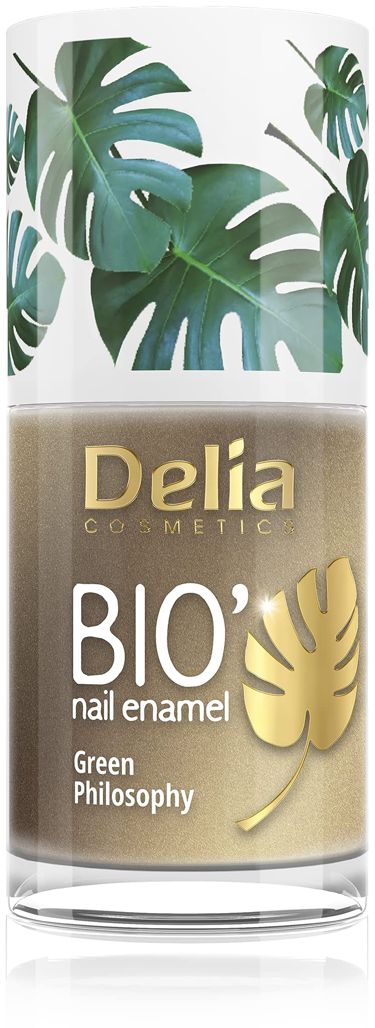 Delia Cosmetics - Bio Green Nail Polish - SATIN - Vegan Friendly - Perfect Opacity and Shine - Easy and Fast Application - Natural Ingredients - Long Lasting Color up to 6 Days - 11ml