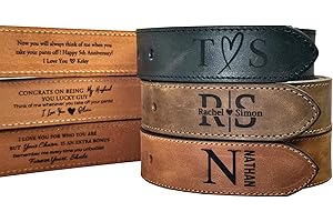 Custom Engraved Leather Belt, Personalized Handmade Belt for Him, Men's Casual Rugged Saddle Leather Belt Anniversary Groomsm
