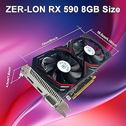 ZER-LON Radeon RX 590 8GB GME Graphics Card, 2304SP