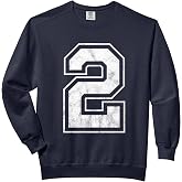 Number 2 Comfort Colors Adult Sweatshirt