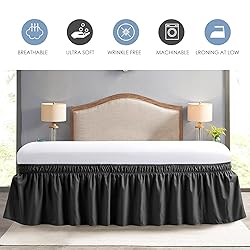 FreshCulture Elastic Wrap Around Bed Skirt - Easy