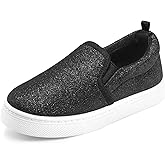 K KomForme Toddler Sneakers for Girls Boys Slip On Canvas Walking Shoes