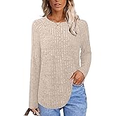 MixShe Womens Sweaters 2025 Fall Fashion Crewneck Tunic Tops S-XXL