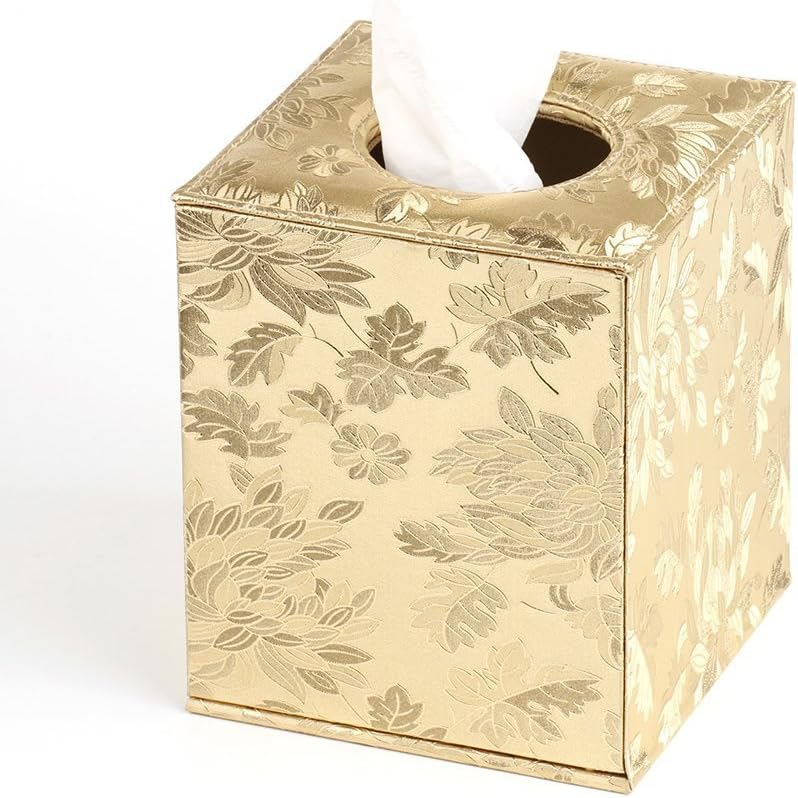YJY 6"(16cm) Shiny Gold Tissue Holder Box Cover Decorative Roll