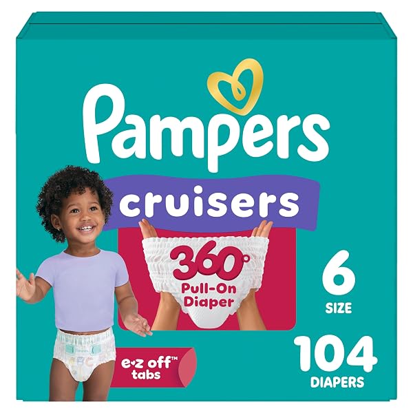 PAMPERS DIAPERS – CRUISERS 360 – SIZE 6,...