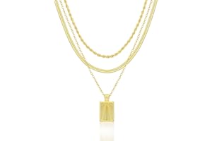 KYERLYN Layered Gold Silver Necklaces for Women, Stackable Stack 14K Real Gold Plated Silver Chain Necklace Diamond Circle CZ Layering Pendant Necklaces Trendy Gold Jewelry Set Gifts