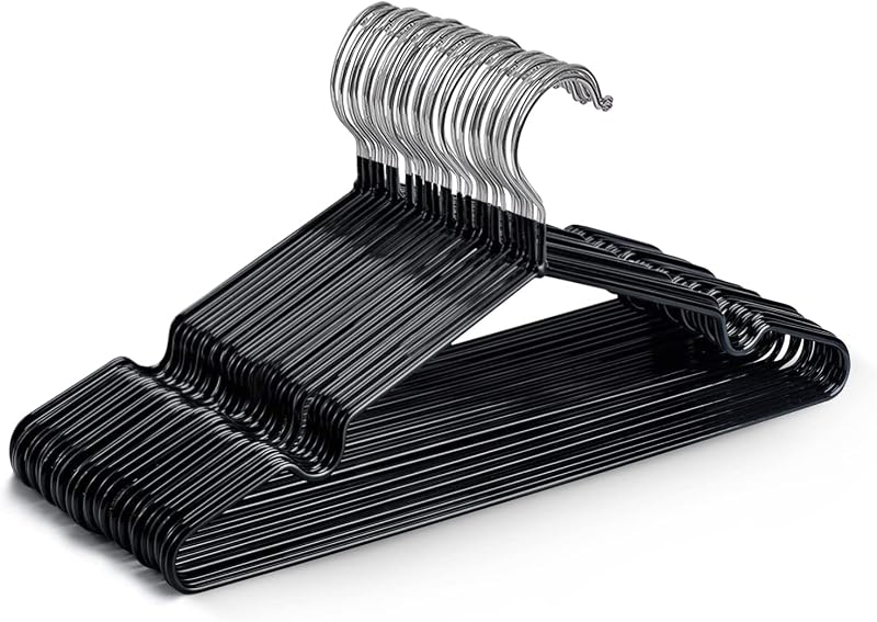 KEPLIN 20X Premium Rubber Coated Metal Hangers Heavy Duty