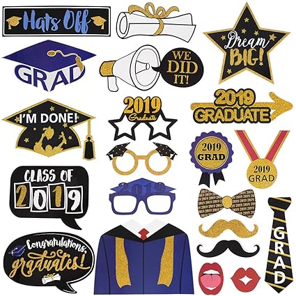 Class Reunion Photo Booth Props Kit Amosfun High School Class