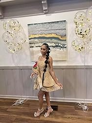 vintys Sparkly Short Prom Dresses for Teens