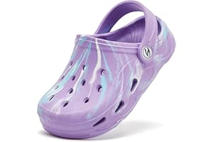 HOBIBEAR Boys Girls Classic Clogs Slip on Garden Shoes Cute Summer Sandals Water Shoes(Toddler/Little Kid)