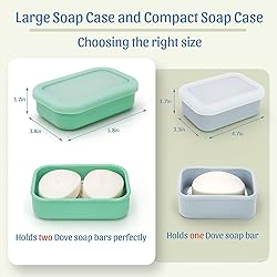 Enhanced Leak Proof Travel Soap Container, Large