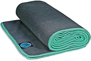 Youphoria Yoga Microfiber Non-Slip Towel - Hot Yoga Mat Towel for Enhanced Grip and Sweat Absorption