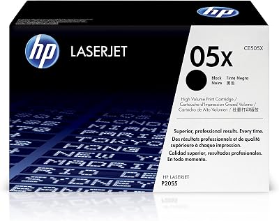 HP CE505X 05X High Yield Black Original LaserJet Toner Cartridge 6500 Pages