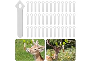 moonoom 40 Pcs Deer Urine Wick, White Hunting Scent Buck Attractant,Doe Pee Wick Rut Scent Buck Lure for Whitetail Deer (40 p