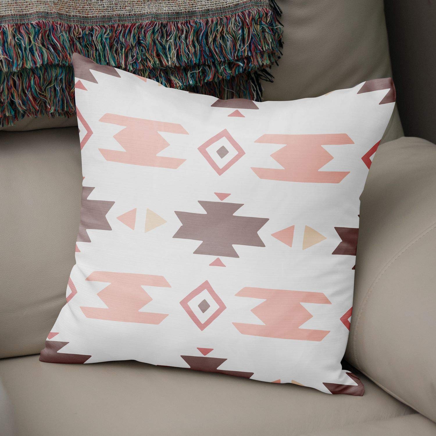 Bonamaison Decorative Cushion Cover Random Pattern, Throw Pillow Covers, Home Decorative Pillowcases for Livingroom, Sofa, Bedroom, Size:43X43 Cm - Designed and Manufactured in Turkey