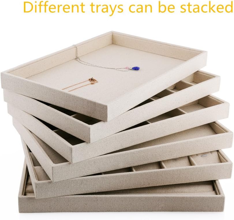 Amazon Com Oirlv Stockable 24 Grids Insert Jewelry Tray Pendant