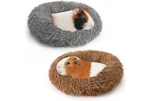 PETKNOWS 2 Pieces Guinea Pig Beds, Hamster Beds, Thickened and Warm Winter Guinea Pig Beds for Dwarf Rabbits, Chinchillas, Hamsters, Hedgehogs, Ferrets, Maned Lizards and Rats