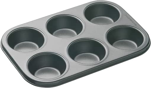 Amazon.com: Masterclass 6-hole Non-stick Cupcake Tray ...
