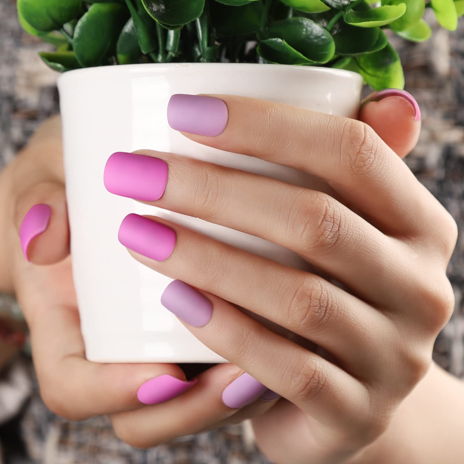 Teenitor Short Square Press On Nails Set, 12 Colors Short Fake Nails With Nail Glue, Short Glue On Nails Short Nails Matte Press On Nails, 12 Sizes Short Press On Nails For Wide Nail Beds - Image 3