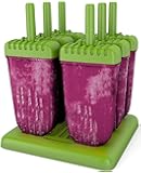 Popsicle Molds Ice Pop Maker Tupperware Quality 6 Pieces BPA Free Clearance Sale