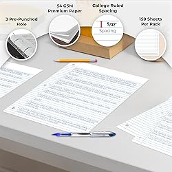 Rosmonde Loose Leaf Paper, 900 Sheets, 6