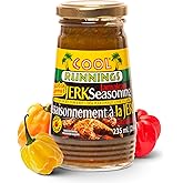 Cool Runnings Jerk Jamaican Seasoning Scotch Bonnet Sauce 284g - Authentic Jamaican Sauce Packed with Scotch Bonnet Peppers for Marinating, Grilling, and Cooking Chicken, Pork, and Fish, Perfect for Bold Caribbean Jerk Flavors
