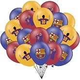 Soccer Theme Birthday Party Decorations, Birthday Party Supplies | Includes 30pcs Barcelona theme latex balloons for Birthday Party