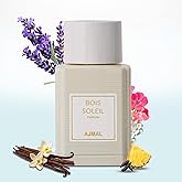 Ajmal Bois Soleil Eau de Parfum for Men – 3.4 fl oz / 100 ml | Woody Citrus Luxury Perfume | Premium Fragrance Long Lasting French Blend with Amber & Musk | Made in France | Crafted in Dubai For USA