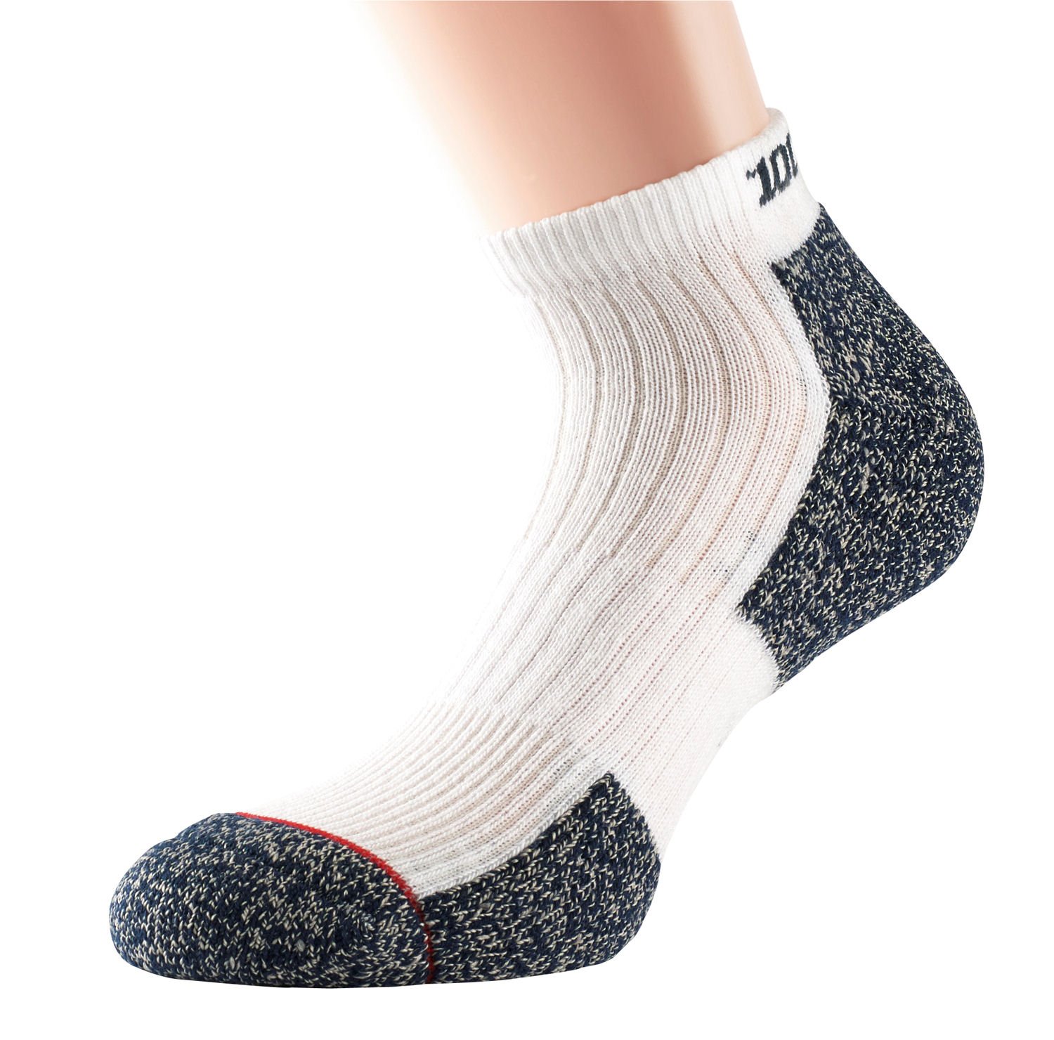 1000 Mile Women's Ultra Performance Socklet with Cupron-White/Blue, Small/Size 3-5.5