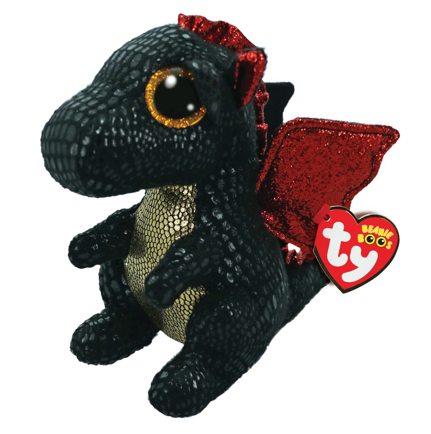 TY Grindal Dragon Beanie Boo 15CM Soft Plush Toy for Kids – Collectible Stuffed Animal, Teddy, Plushies, Cuddly Toy Gift for Boys and Girls