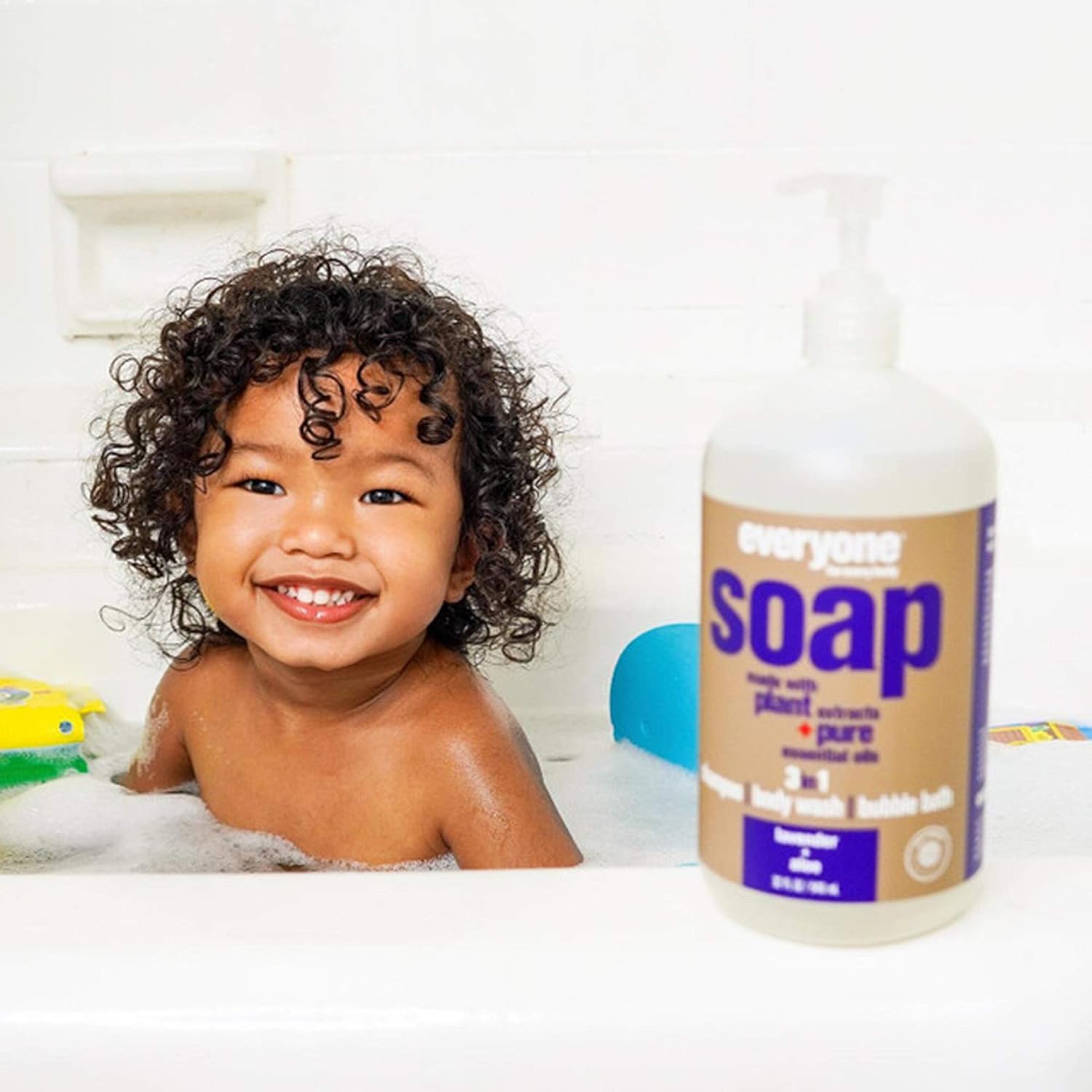 Everyone 3-in-1 Soap: Shampoo, Body Wash, and Bubble Bath, Lavender and Aloe, 32 Ounce, 2 Count : Beauty