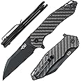 Firebird GANZO FH31 Folding Pocket Knife D2 Steel Wharncliffe Blade Ergonomic G10 Handle with Clip Hunting Fishing Flipper Camping Outdoor EDC Knife