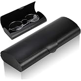 Hifot Aluminium Glasses Case, Slim Reading Glasses Case, Portable Travel Metal Eyeglass Spectacles Protection Hard Shell